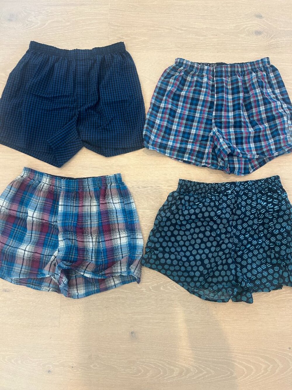 New HANES Boxer Shorts, 4 - Pack, Medium, Multicolor